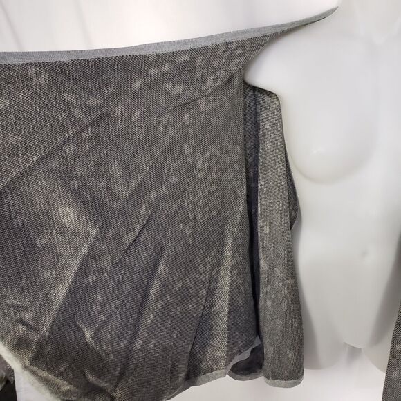 CAbi Womens Cape Wrap Sweater OS One Size Gigi Gray Leopard Animal Print 3115 - Picture 7 of 10